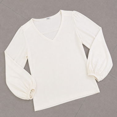 Bluse mit Puffärmeln Gr. S