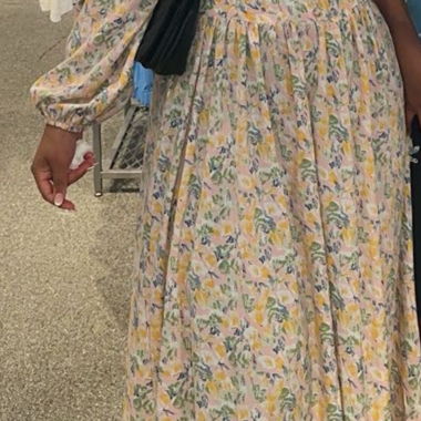 Maxikleid Pastell mit Knöpfen