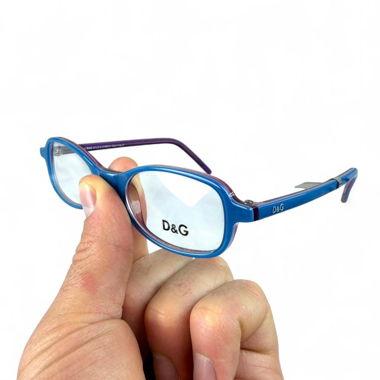 Lunettes de vue ovales bleues et violettes pour femmes Dolce Gabbana