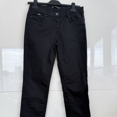 Pantalon en tissu noir