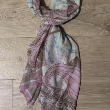 Pink Printed Scarf