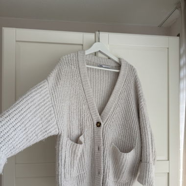 Zara Strick Cardigan in weiss Grösse S - BRANDNEU!