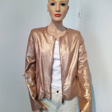 schicke Lederjacke