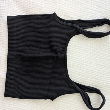 Top corto coste nero