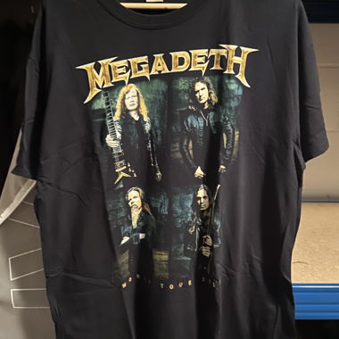 Megadeth tour 2016 merch