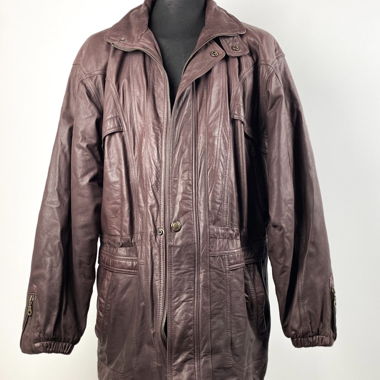90s Vintage Leather Jacket (Oversize)