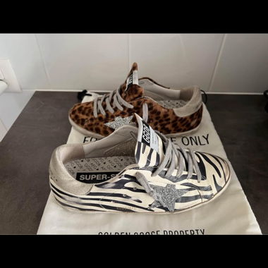 Baskets Golden Goose Léopard/Zèbre