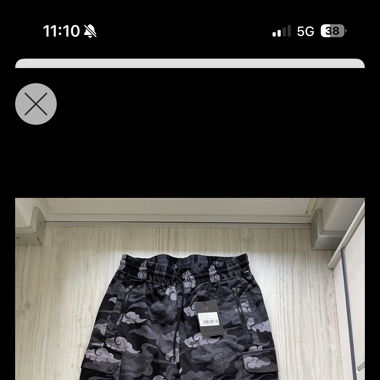 Siksilk Steve Aoki Camo Cargo Pant Black&Grey M