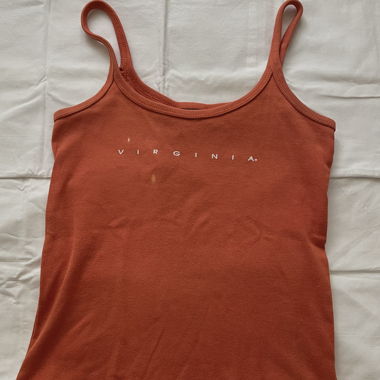 Orange strappy top VIRGINIA