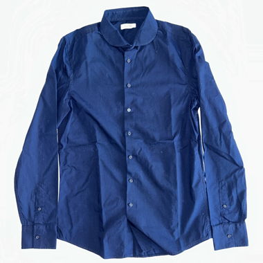 Dark blue long-sleeve shirt