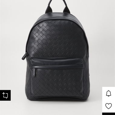 Schwarzer Lederrucksack