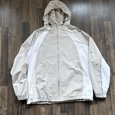 Grey/White Windbreaker