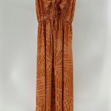 Robe à Motif Orange Zebra M