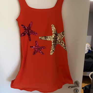 Robe sans manches orange