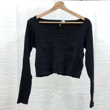 Crop Top Schwarz