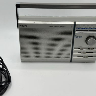 RADIO Vintage 1985 ! Philips D-2102 - Test OK! FM