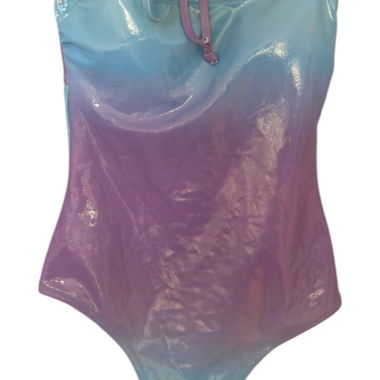 Metallic Ombré Halterneck Swimsuit
