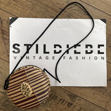 Round Boho Straw Bag, Hippie Unisex