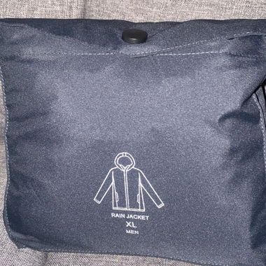 Nuova giacca antipioggia compatta (ripiegabile) Tg XL