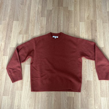 Maglione in lana rossa