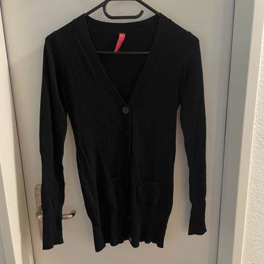 Cardigan Nero in Maglia
