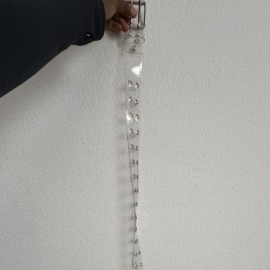 Transparent edgy bag