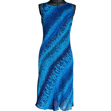 Vintage Kleid mit Leoparden- und abstraktem Muster von In Linea