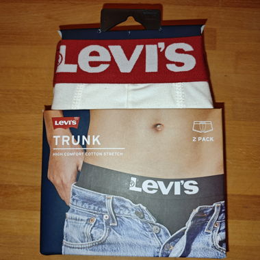 Levi's men’s trunk 2-pack white