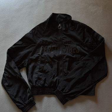 Veste coupe-vent courte noire