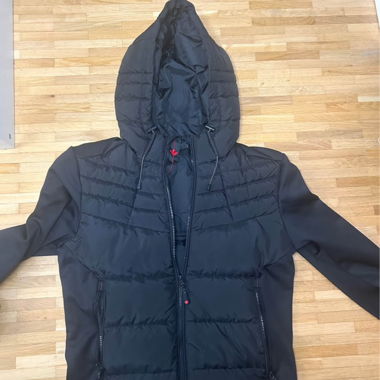 Zavetti Canada Black Hooded Jacket