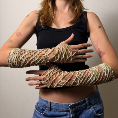 Crochet Arm Warmers Set