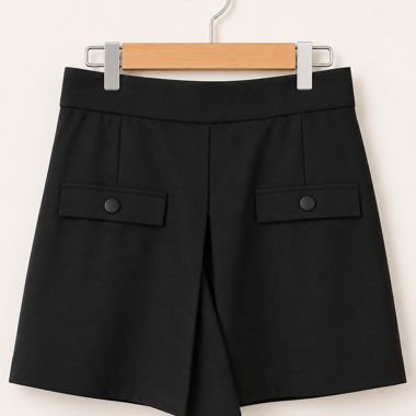 Shorts tailleur noirs