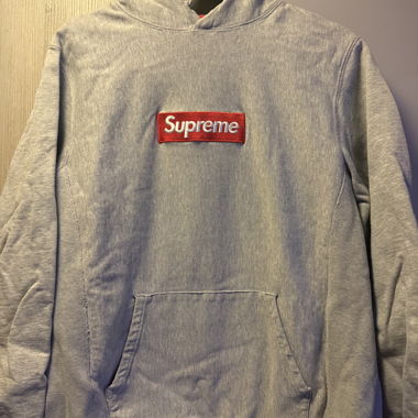 Supreme Hoodie grau