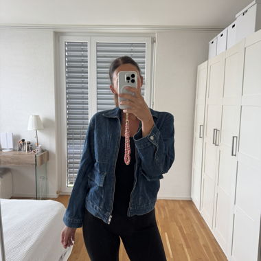 Zip-front Denim Jacket