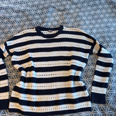 Maglione in maglia a righe
