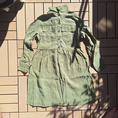 Children's khaki shirt dress 152cm