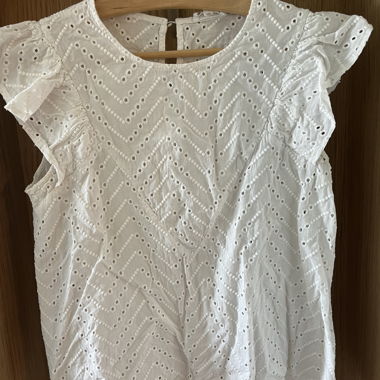 White embroidered blouse