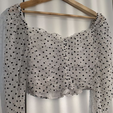 Polka Dot Cropped Top