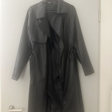 Faux Leather Coat