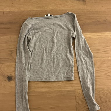 Subdued Grey Long Sleeve Top