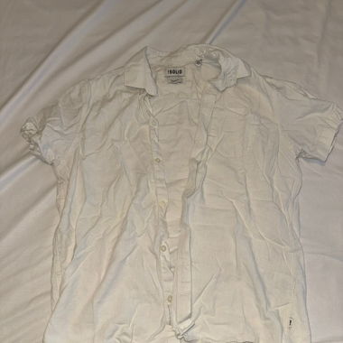 Camicia bianca maniche corte !Solid – Taglia M