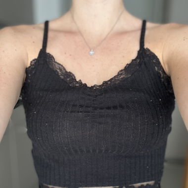 Crop Top schwarz