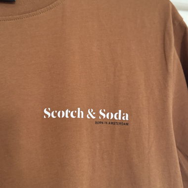 T-shirt Scotch & Soda marron, S