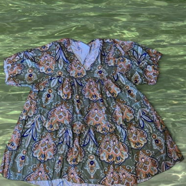 Blouse à imprimé paisley