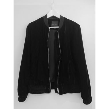 Samtjacke schwarz