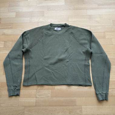 Root Atelier Boxy Cropped Waffle Longsleeve / M