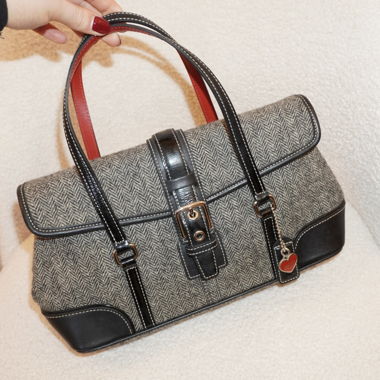 Coach herringbone purse