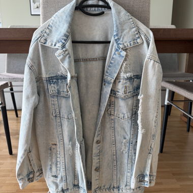 Jeansjacke mit Used-Look