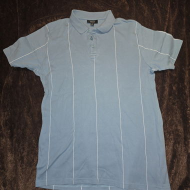 SMOG Polohemd blau gestreift Gr. M
