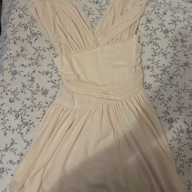 Beige-Rosa Kleid